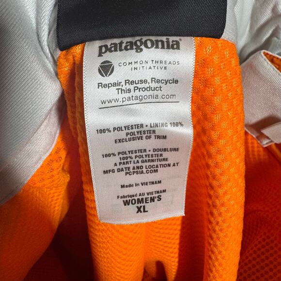 Patagonia Powder Bowl Snow Pants Women XL Orange Gortex Sport Active Pocket - Picture 4 of 15